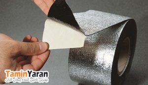 نوار عایق خودچسب قیری با روکش برای آب‌بندی